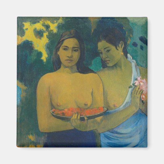 Paul Gauguin - Twee Tahitiaanse vrouwen Magneet (Voorkant)