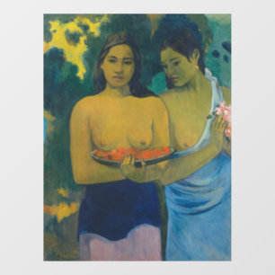 Paul Gauguin - Twee Tahitiaanse vrouwen Raamsticker