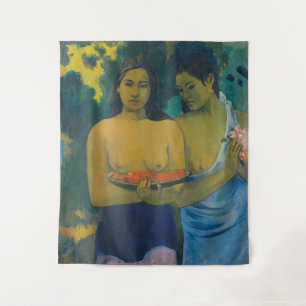 Paul Gauguin - Twee Tahitiaanse vrouwen Wandkleed