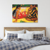Paul Gauguin Twee Vrouwen Van Tahiti Parau API Canvas Afdruk (Insitu (Slaapkamer))