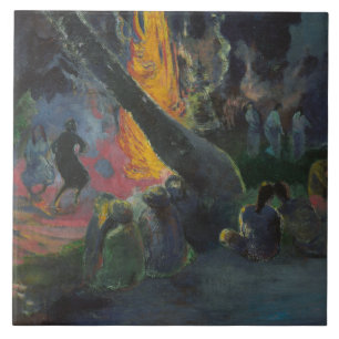 Paul Gauguin - Upa Upa (de brandweer) Tegeltje
