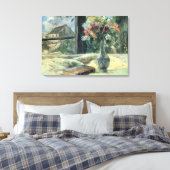 Paul Gauguin Vase van Bloemen bij het Venster Canvas Afdruk (Insitu (Slaapkamer))