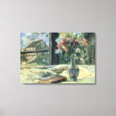 Paul Gauguin Vase van Bloemen bij het Venster Canvas Afdruk (Voorkant)
