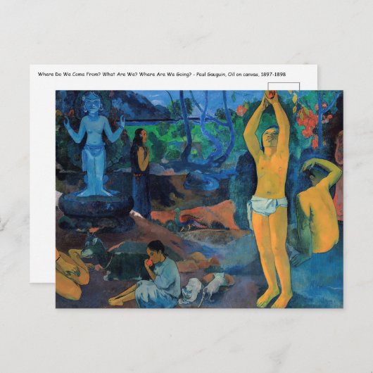Paul Gauguin - Waar komen we vandaan? Briefkaart (Voorkant / Achterkant)