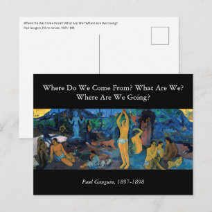 Paul Gauguin - Waar komen we vandaan? Briefkaart