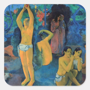 Paul Gauguin - Waar komen we vandaan? Vierkante Sticker