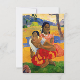 Paul Gauguin - Wanneer ga je trouwen? Bedankkaart