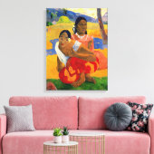 Paul Gauguin - Wanneer ga je trouwen? Canvas Afdruk (Insitu (Woonkamer))
