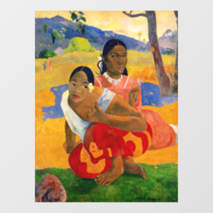 Paul Gauguin - Wanneer ga je trouwen? Raamsticker