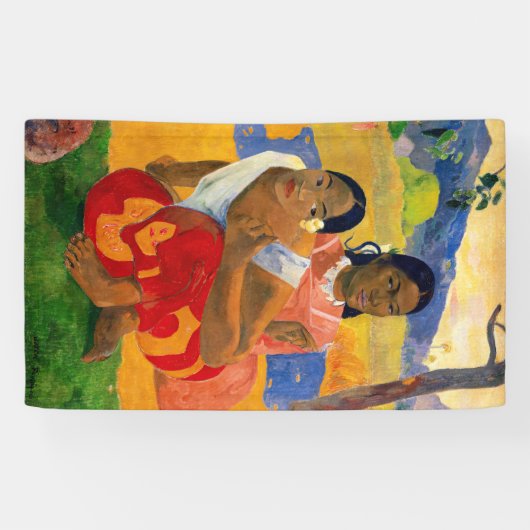 Paul Gauguin - Wanneer ga je trouwen? Spandoek (Horizontaal)
