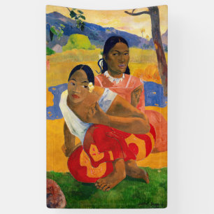 Paul Gauguin - Wanneer ga je trouwen? Spandoek