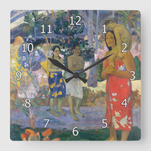 Paul Gauguin - Wees Gegroet / Ia Orana Maria Vierkante Klok