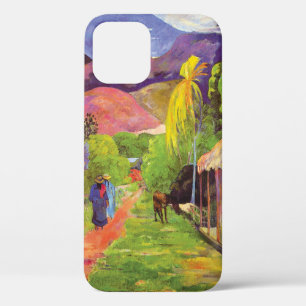 Paul Gauguin Weg in Tahiti Vintage Fijne Kunst iPhone 12 Pro Hoesje
