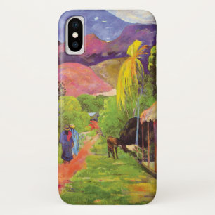 Paul Gauguin Weg in Tahiti Vintage Fijne Kunst iPhone X Hoesje