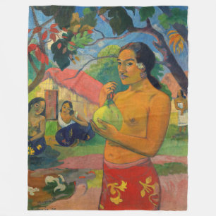 Paul Gauguin - Woman Holding a Fruit Fleece Deken