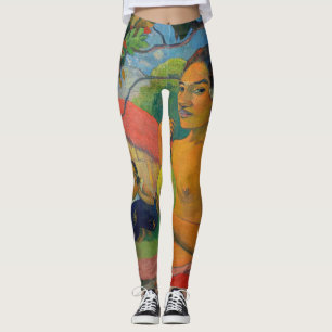 Paul Gauguin - Woman Holding a Fruit Leggings