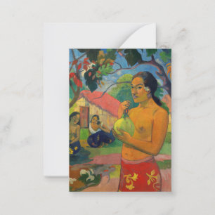 Paul Gauguin - Woman Holding a Fruit Notitiekaartje