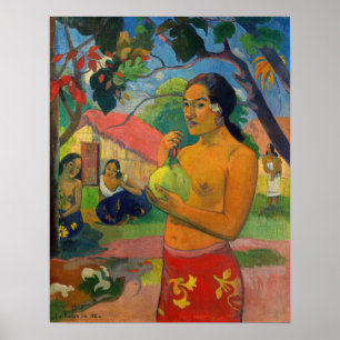 Paul Gauguin - Woman Holding a Fruit Poster