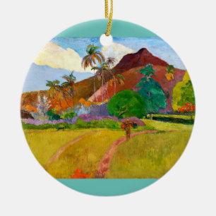 Paul Gauguin's beroemde schilderij uit het Tahitia Keramisch Ornament