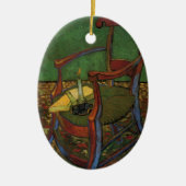 Paul Gauguin's stoel van Vincent van Gogh Keramisch Ornament (Voorkant)