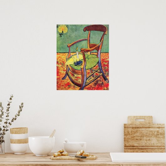 Paul Gauguin's stoel van Vincent van Gogh Poster (Keuken)