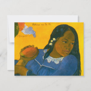 Paul Gauguin's Vrouw met een Mango (1892) Kaart