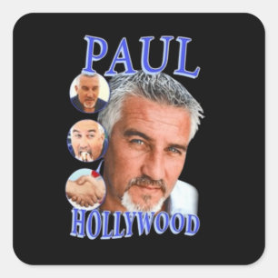 Paul Hollywood Vierkante Sticker