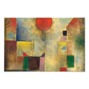 Paul Klee 1922 Rode ballon Foto Afdruk