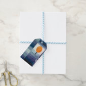 Paul Klee Abstract Tree Blue Painting Cadeaulabel (Met Touw)