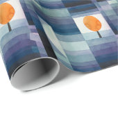 Paul Klee Abstract Tree Blue Painting Cadeaupapier (Rol Hoek)