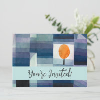 Paul Klee Abstract Tree Blue Painting