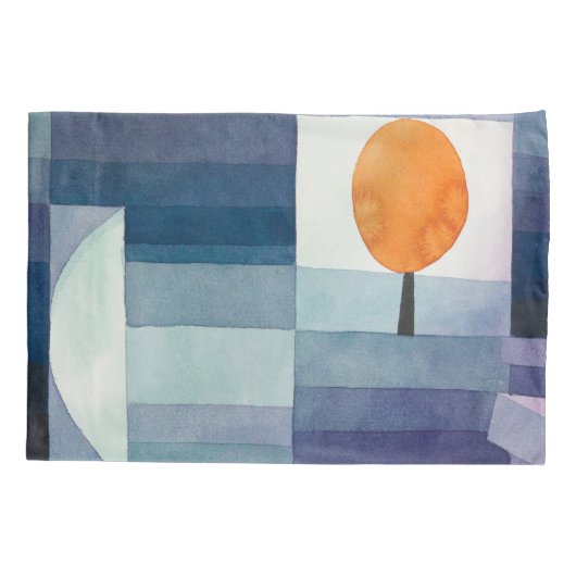 Paul Klee Abstract Tree Blue Painting Kussensloop (Achterkant)