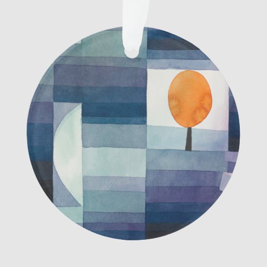 Paul Klee Abstract Tree Blue Painting Ornament (voorkant)