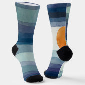 Paul Klee Abstract Tree Blue Painting Sokken (Gebogen)