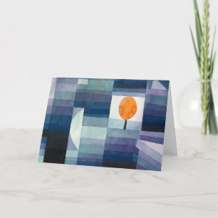 Paul Klee Abstracte Boom Blauwe Schilderij Bedankkaart