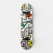 Paul Klee Abstracte Expressionist Rich Harbour Skateboard (Voorkant)