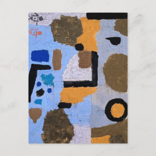 Paul Klee Abstracte schilderende moderne kunst Briefkaart