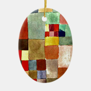 Paul Klee art: Flora op zand, beroemd schilderij Keramisch Ornament