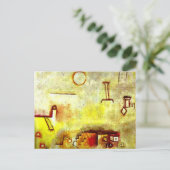 Paul Klee art: Reconstructie Briefkaart (Staand voorkant)