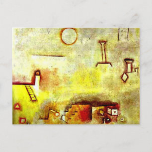 Paul Klee art: Reconstructie Briefkaart
