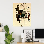 Paul Klee art: Warmed Cool Poster (Thuiskantoor)