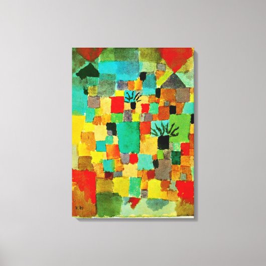 Paul Klee art: Zuidelijk Tunesië Canvas Afdruk (Voorkant)