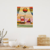 Paul Klee artwork, Der Ballon Imfenster Poster (Keuken)