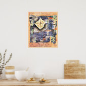 Paul Klee artwork, woedend landschap Poster (Keuken)