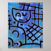 Paul Klee beroemd schilderij, Gevangene, Poster (Voorkant)