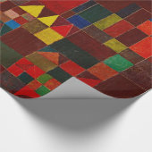 Paul Klee Castle en Sun Abstracte moderne kunst Cadeaupapier (Hoek)