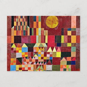 Paul Klee - Castle en Sun Briefkaart