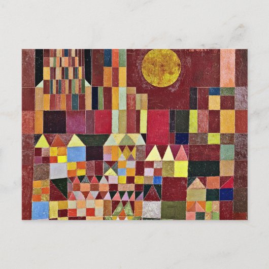 Paul Klee - Castle en Sun Briefkaart (Voorkant)