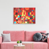 Paul Klee - Castle en Sun Canvas Afdruk (Insitu (Woonkamer))