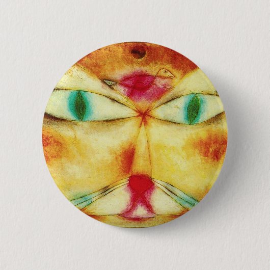 Paul Klee Cat en Bird Button (Voorkant)